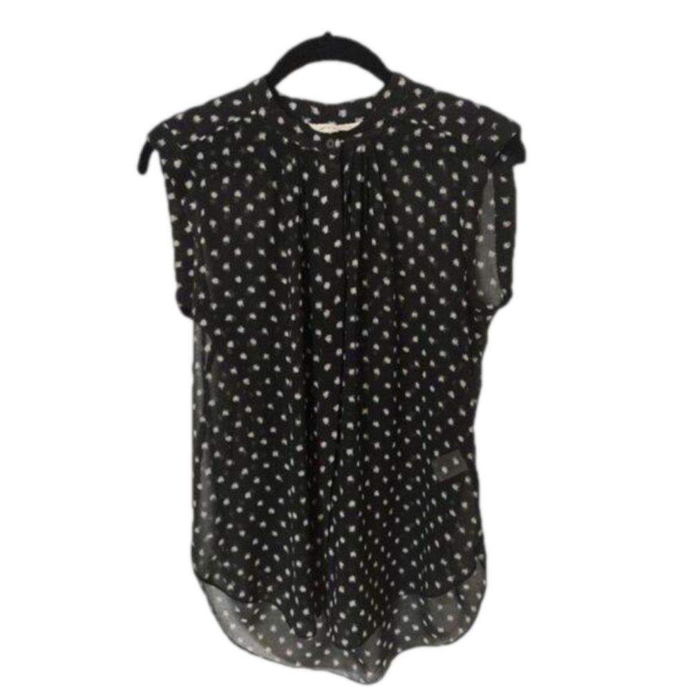 Rebecca Taylor silk polka dot blouse XS 2